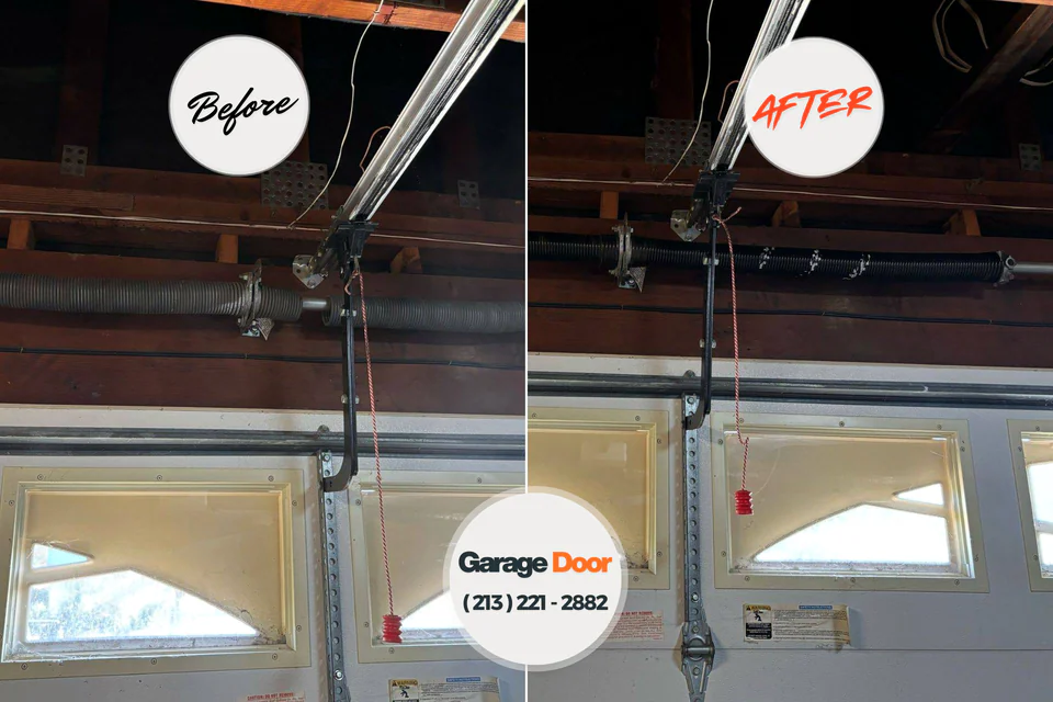Before and after: garage door repair near me Shrewsbury
